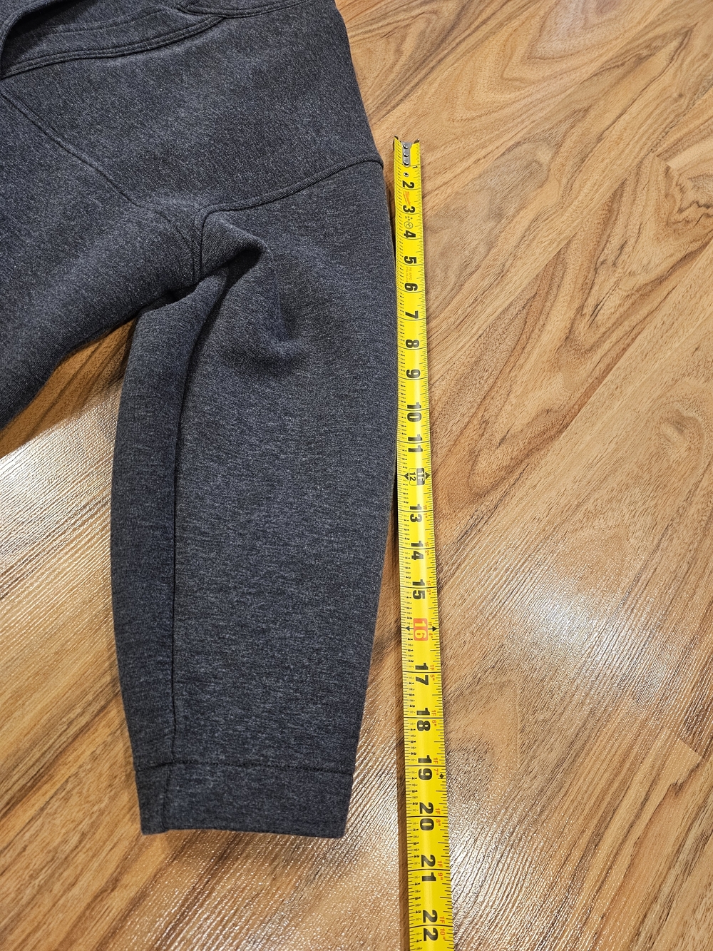 Banana Republic Heather Charcoal  Scuba V-Neck Sweatshirt - Picture 8 of 16